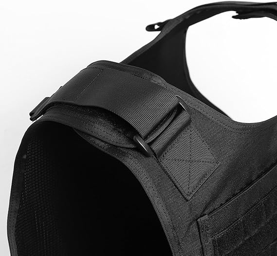 Chaleco de trabajo ligero MOLLE ajustable con peso para entrenamiento para hombres y mujeres