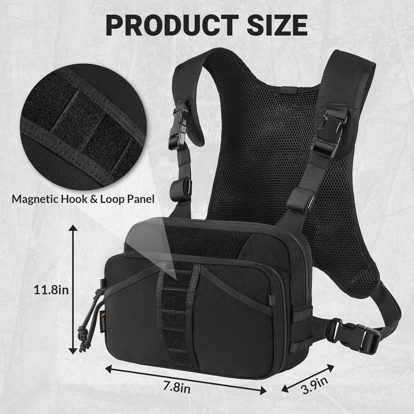 Tactical Fishing Chest Pack