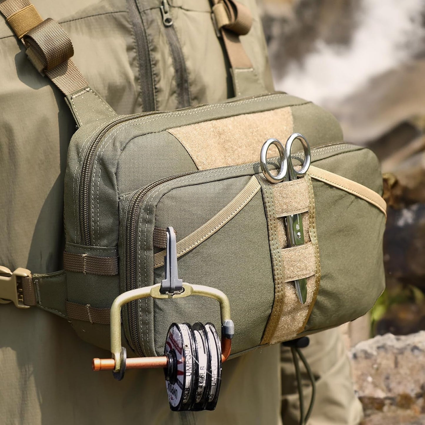 Tactical Fishing Chest Pack