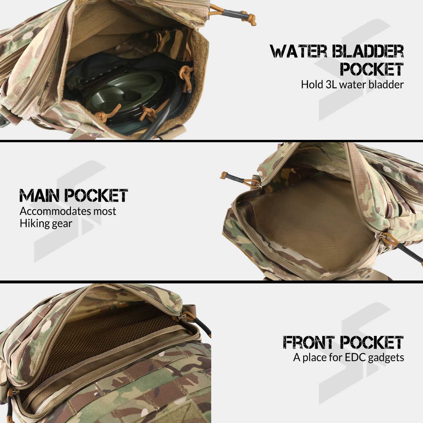 Tactical Molle Hydration Pack 3L