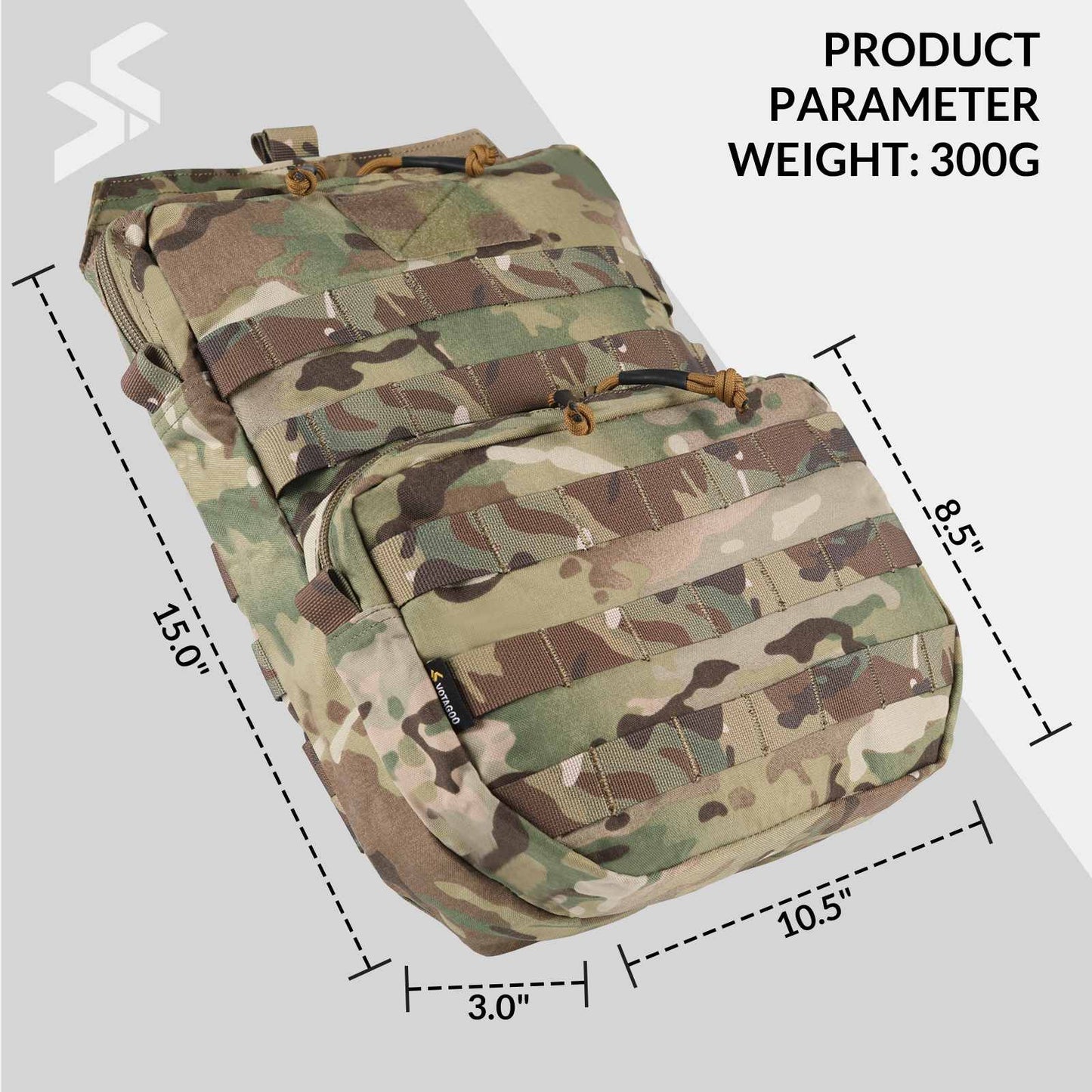 Tactical Molle Hydration Pack 3L