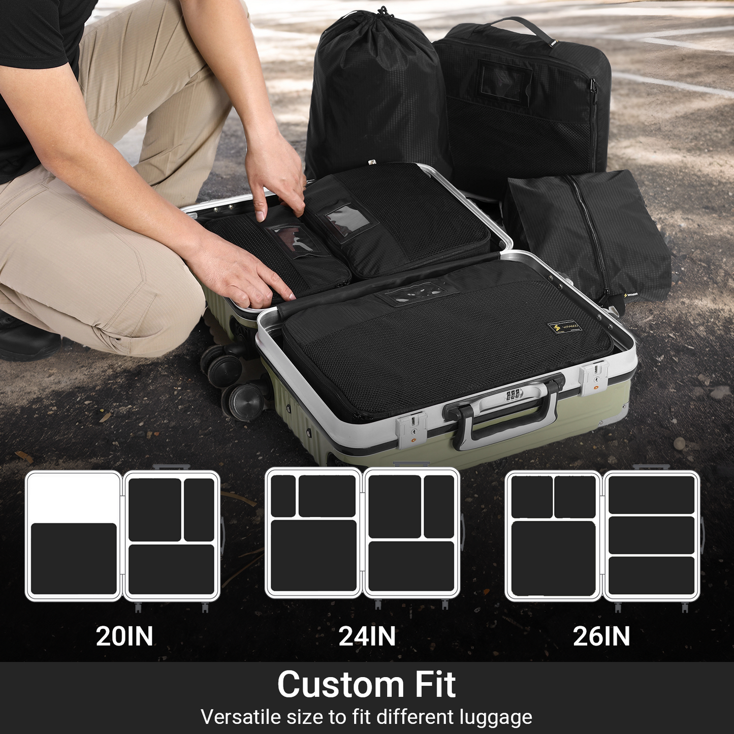 Tactical Packing Cubes 6 Packs