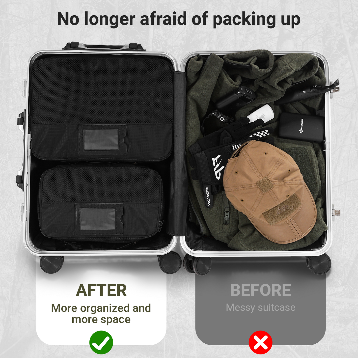 Tactical Packing Cubes 6 Packs
