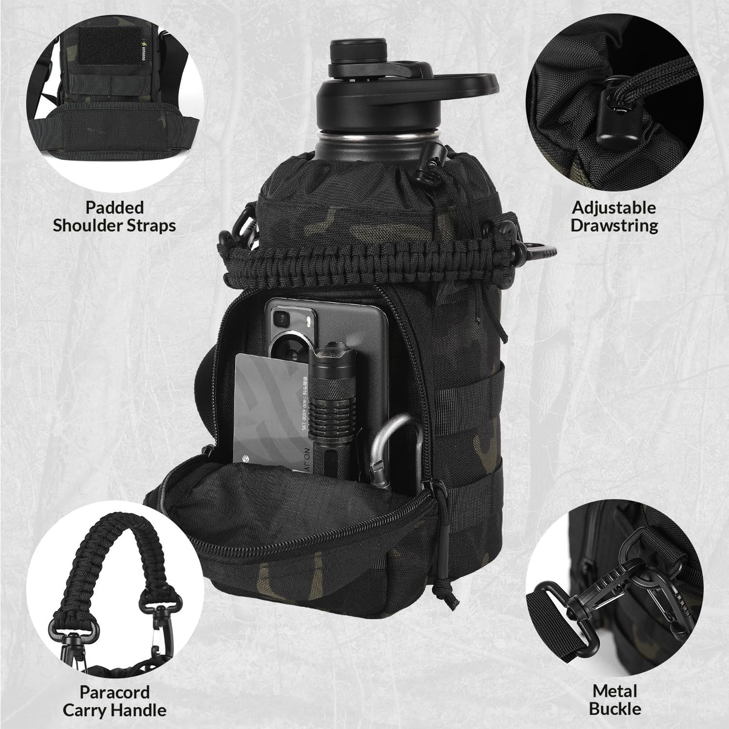 64Oz Tactical Water Bottle