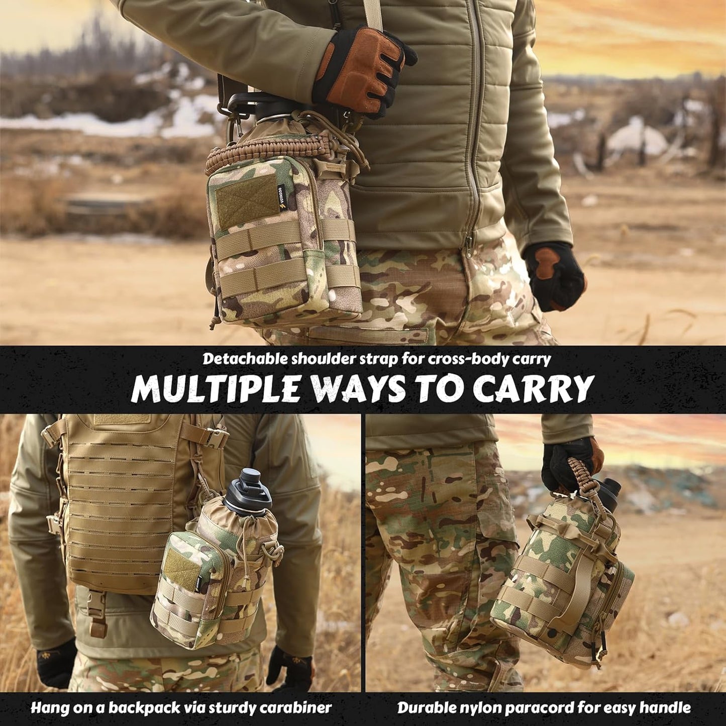 64Oz Tactical Water Bottle