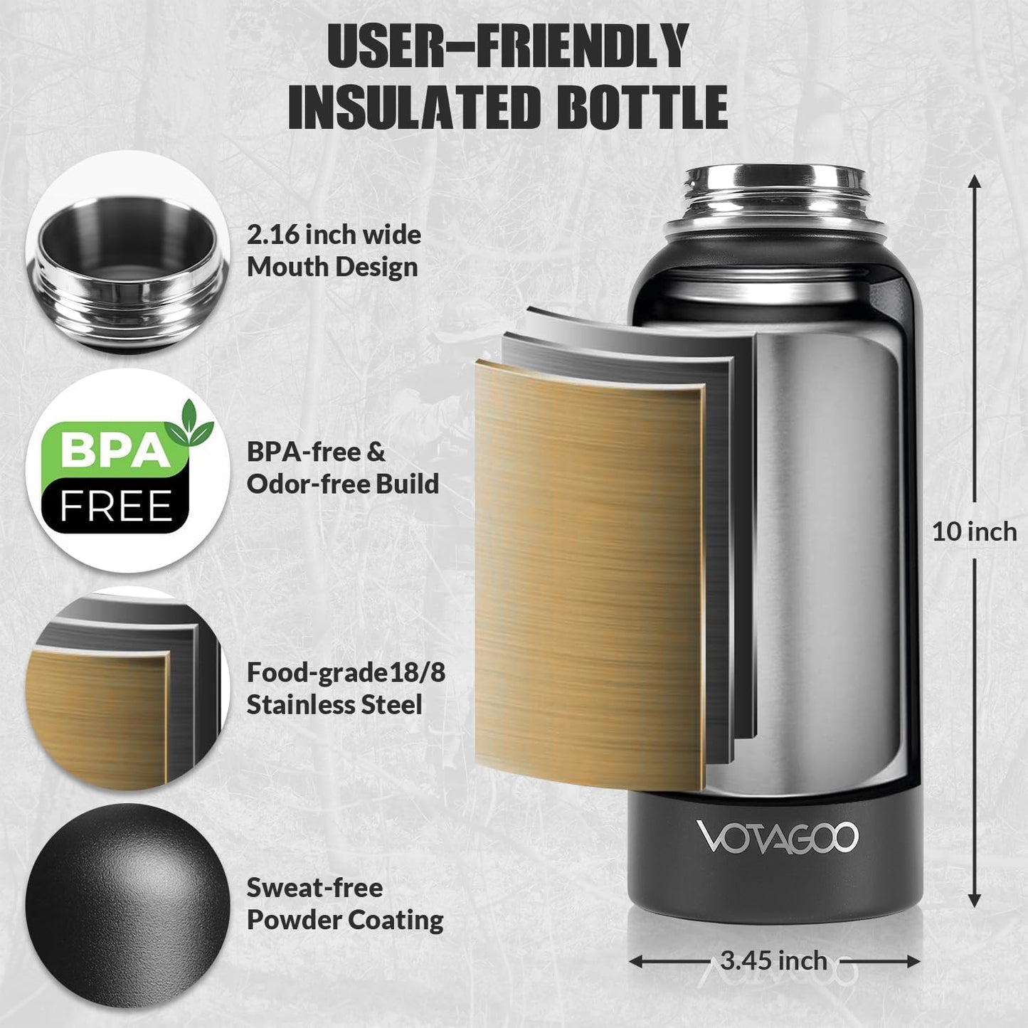 32Oz Tactical Water Bottle