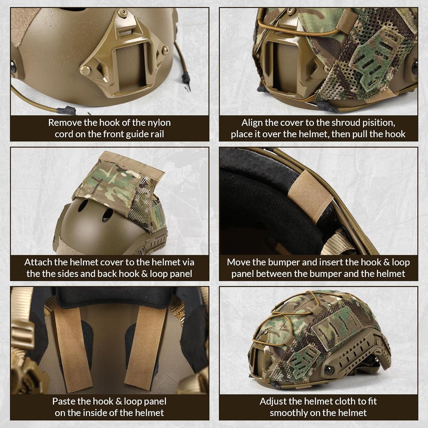 Tactical Helmet Cover