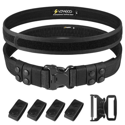 Duty 2'' Police Belts with Hook Lining