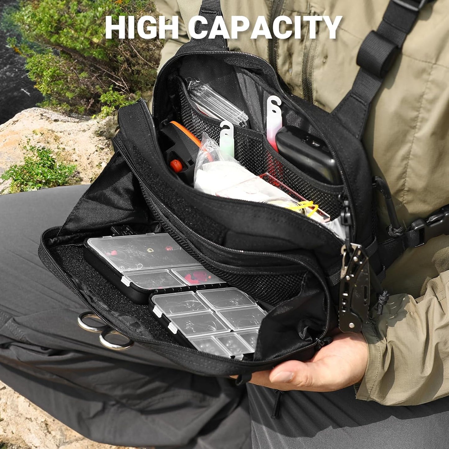 Tactical Fishing Chest Pack