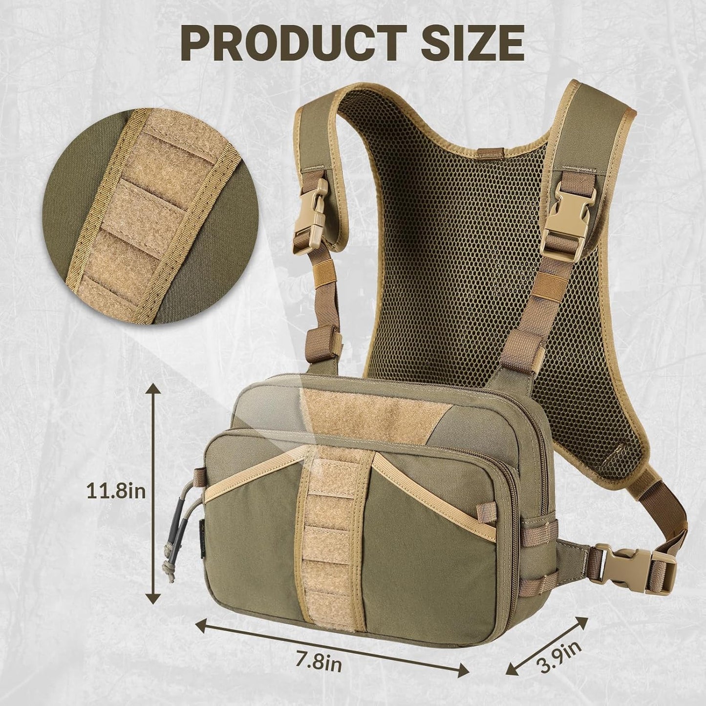 Tactical Fishing Chest Pack