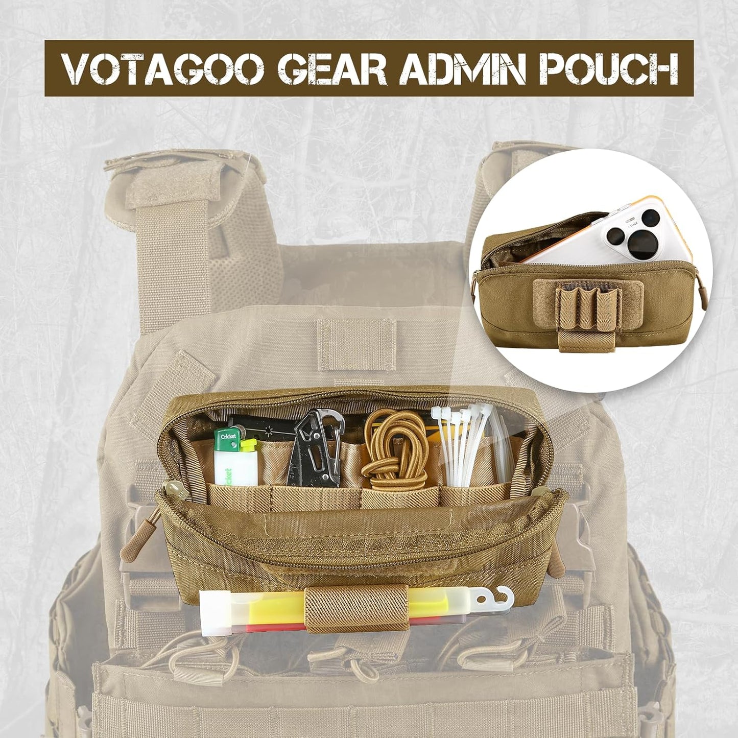 Tactical Molle Admin Pouch
