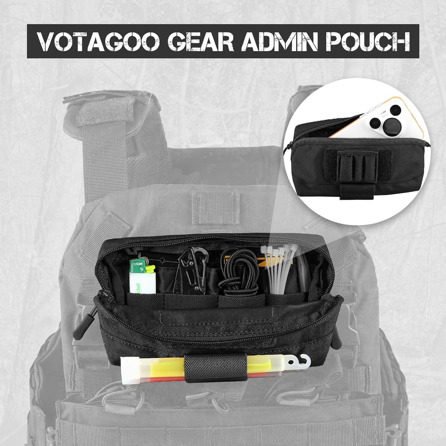 Tactical Molle Admin Pouch