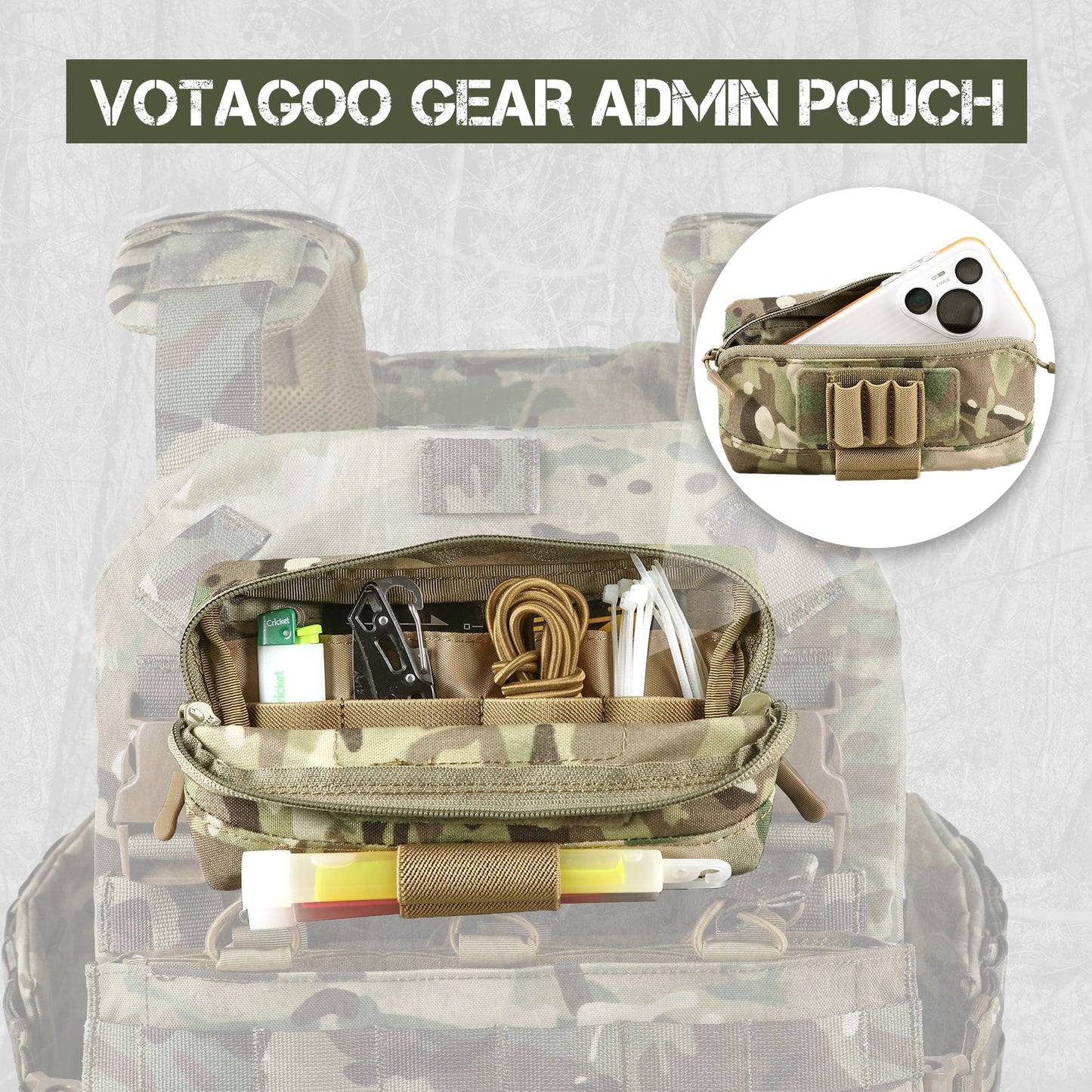 Tactical Molle Admin Pouch