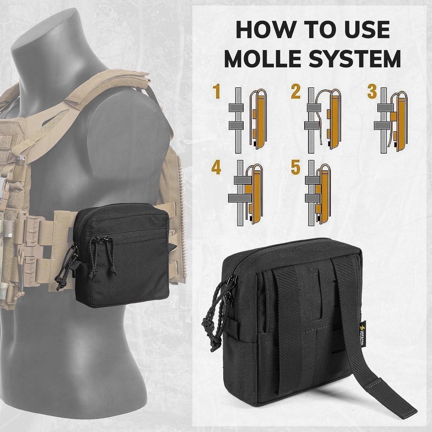 GP Pouch MOLLE General Purpose Admin Pouches