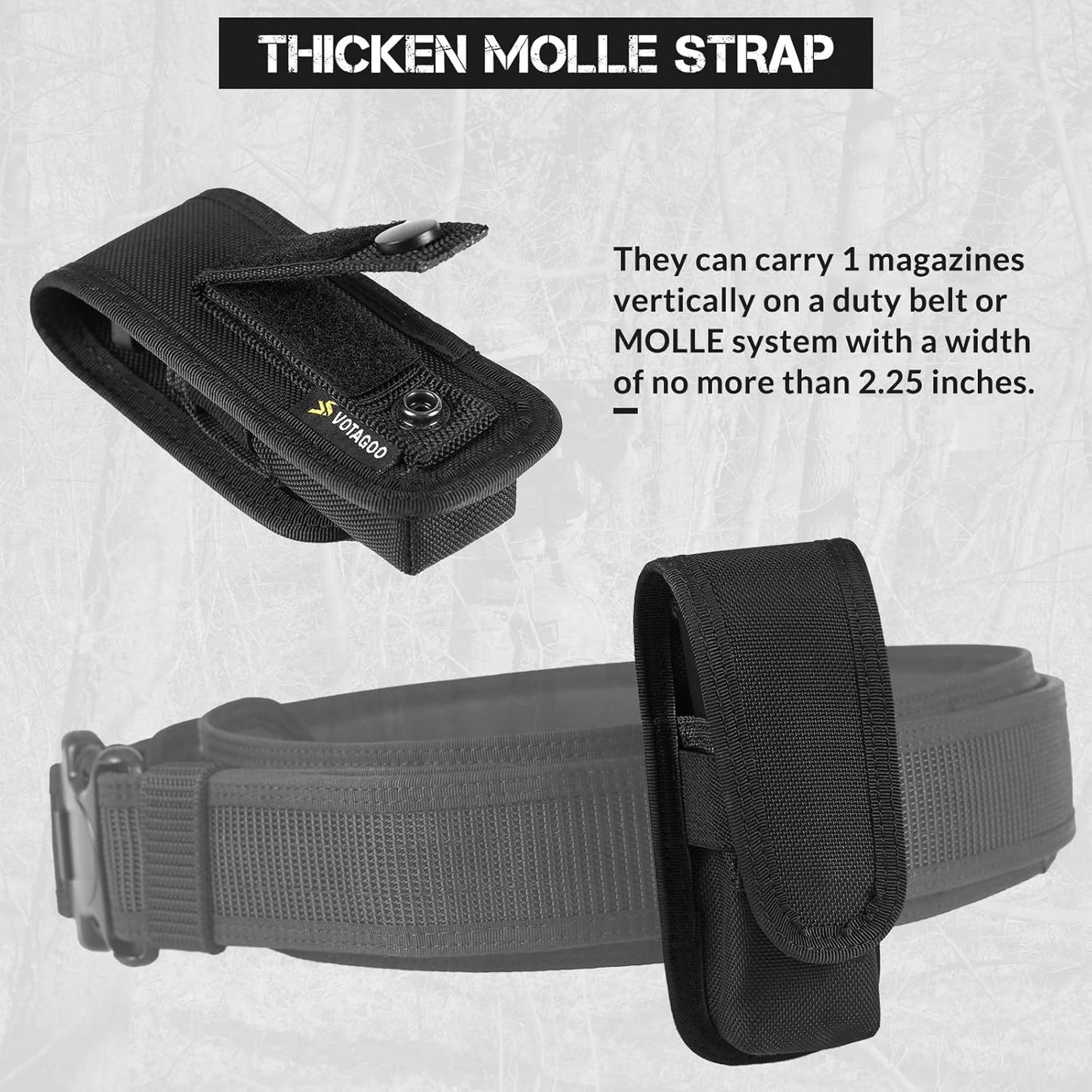 Single Double Nylon Mag Pouch
