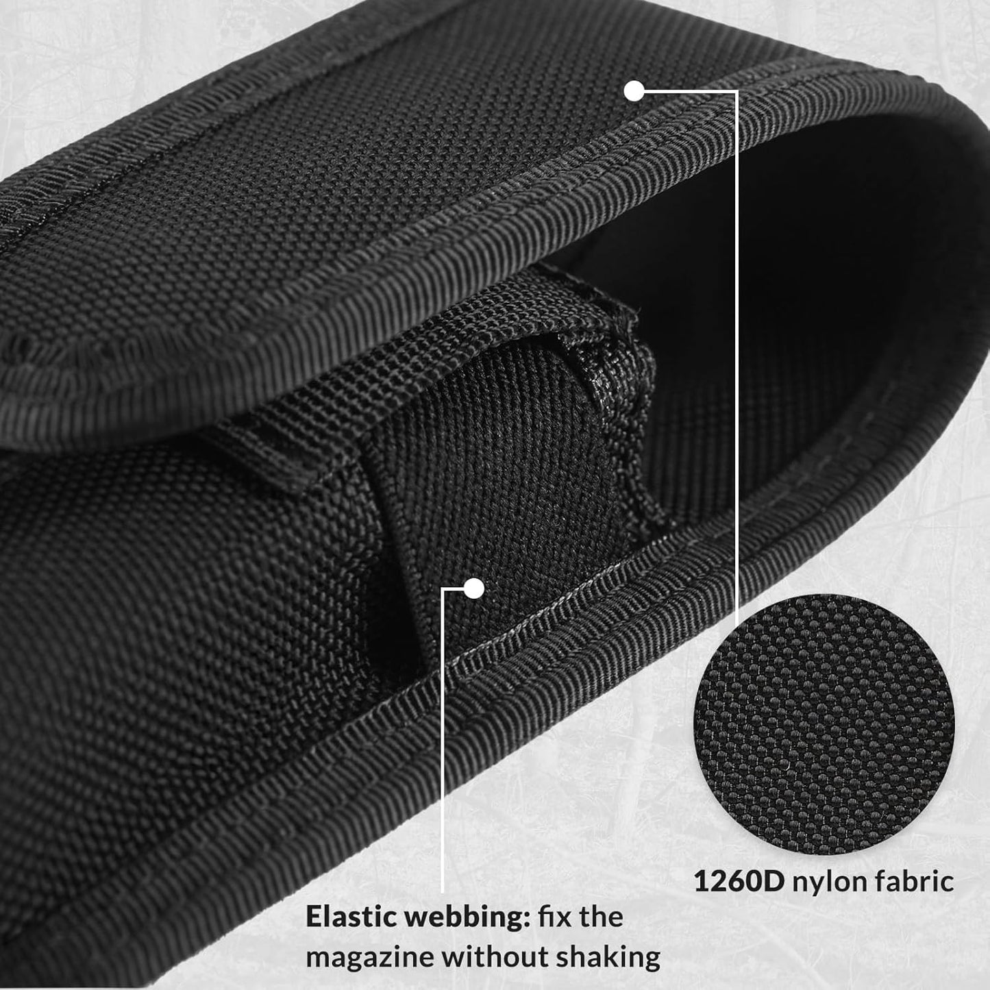 Single Double Nylon Mag Pouch