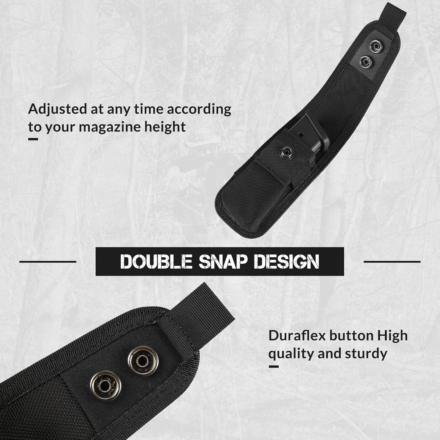 Single Double Nylon Mag Pouch