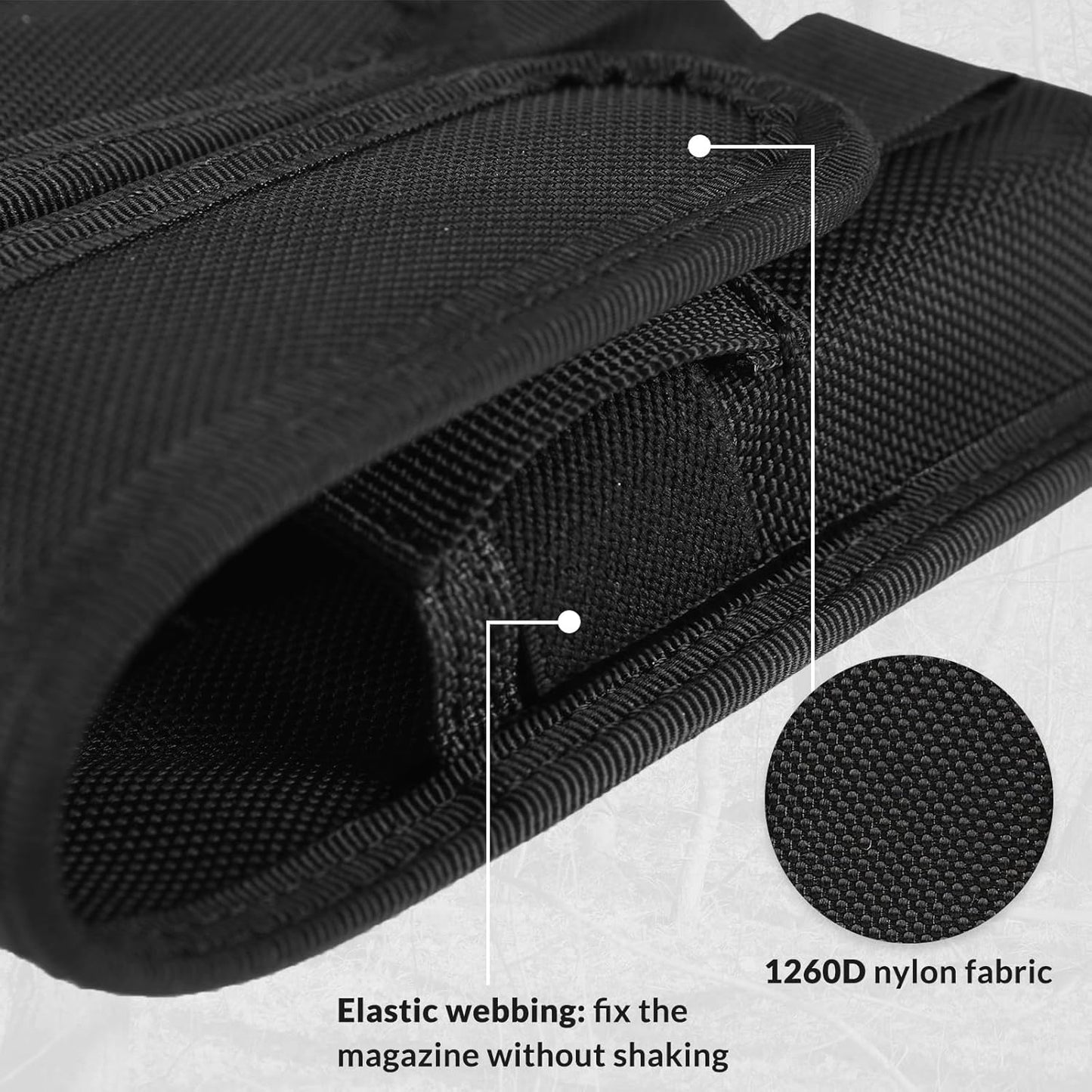 Single Double Nylon Mag Pouch