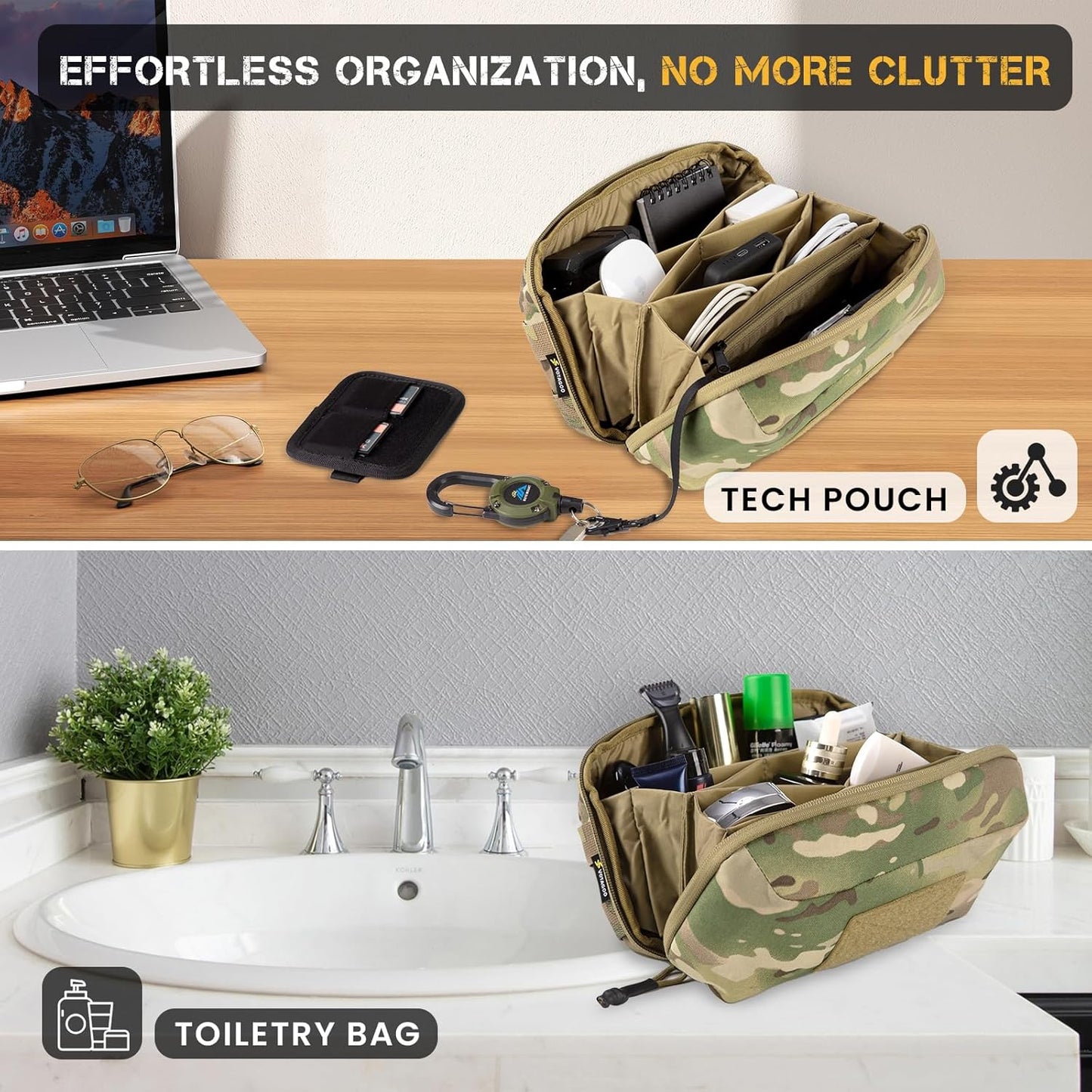 Electronic Organizer Accessory Tech Pouch for MacBook