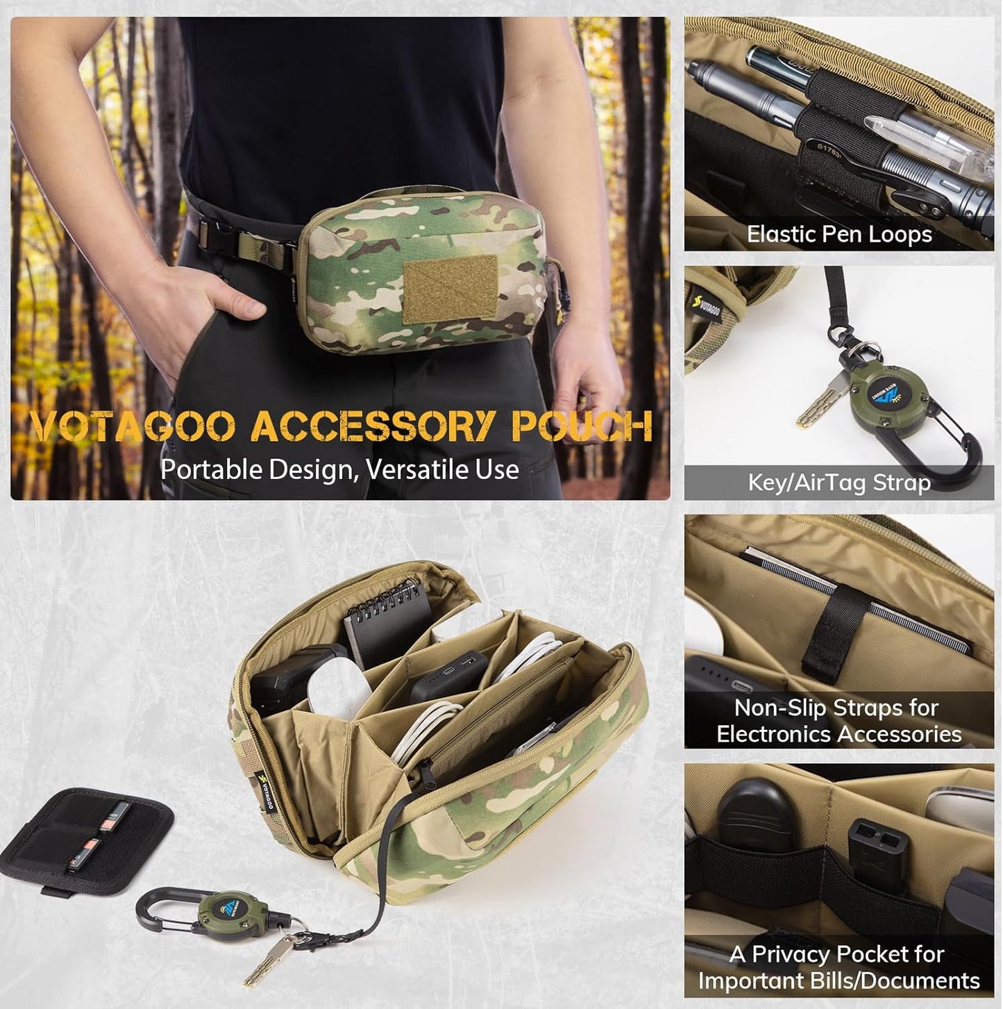 Electronic Organizer Accessory Tech Pouch for MacBook