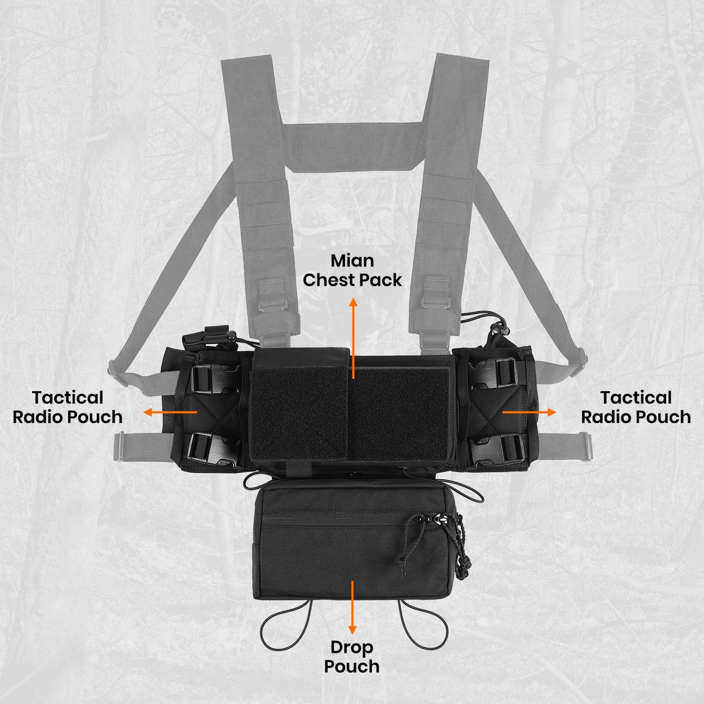 500D Nylon Chest Rig