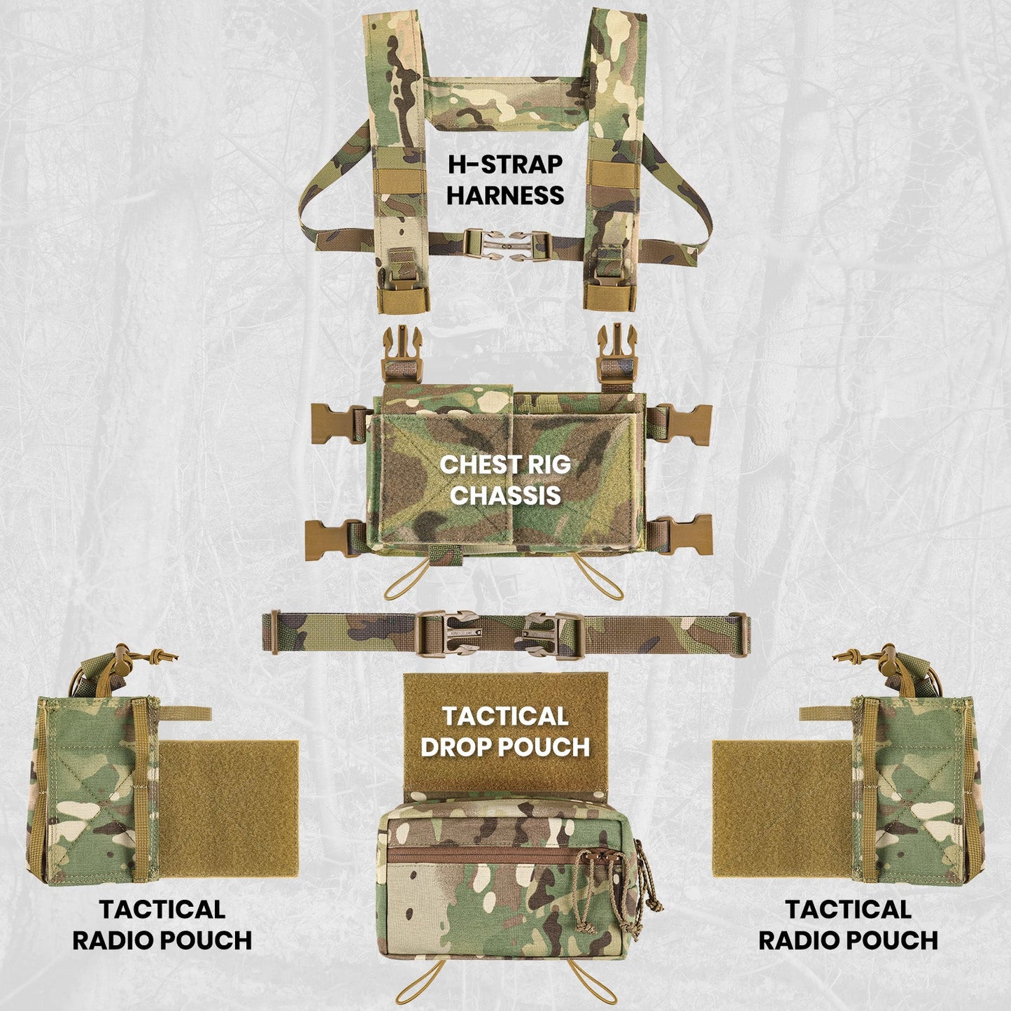500D Nylon Chest Rig