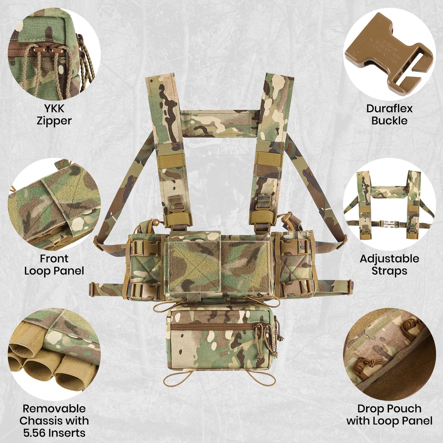 500D Nylon Chest Rig
