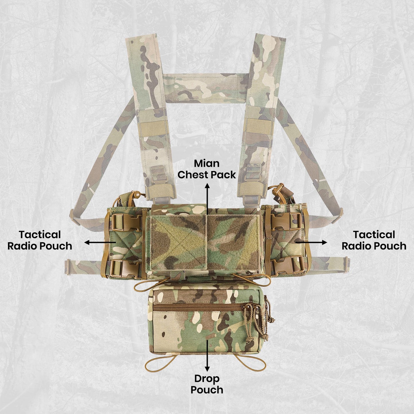 500D Nylon Chest Rig