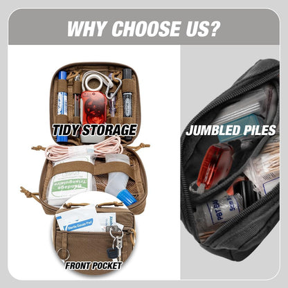 Bolsa de administración práctica, compacta, EDC, para dispositivos, accesorios y organizador de kits portátiles, accesorio de almacenamiento para bolsos. 