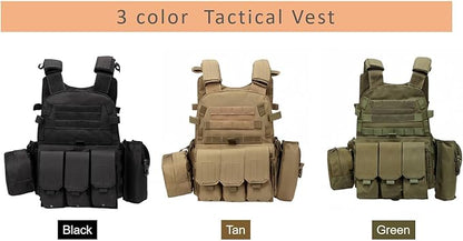 Chaleco táctico de supervivencia, ajustable, para exteriores, de seguridad y caza. Disponible para cosplay. 