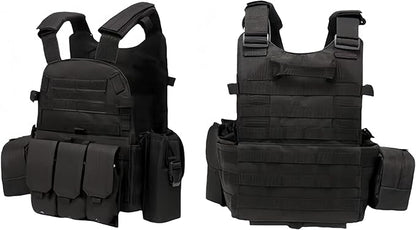 Chaleco táctico de supervivencia, ajustable, para exteriores, de seguridad y caza. Disponible para cosplay. 