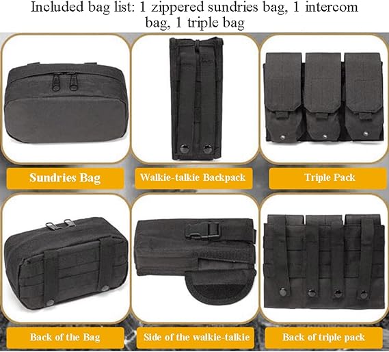 Chaleco táctico para hombre, de liberación rápida, transpirable, para paintball y airsoft, ajustable. 