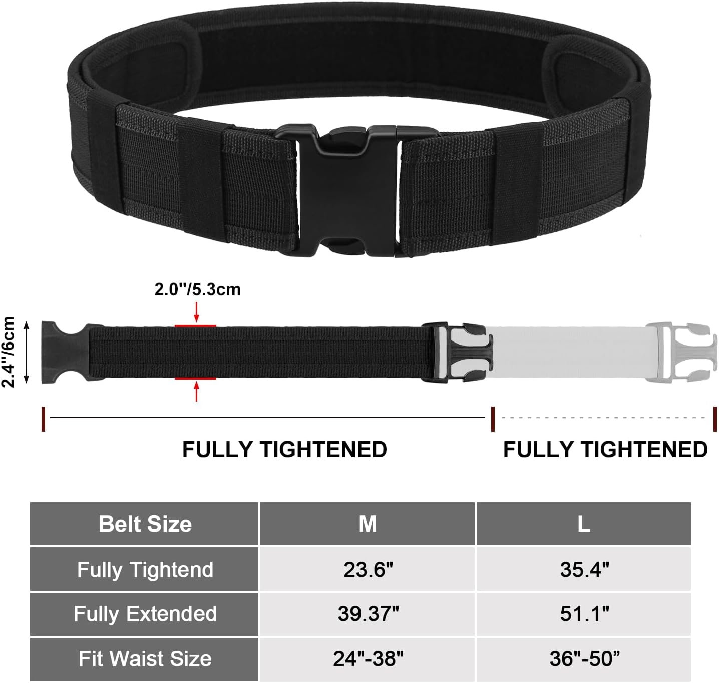 Police Security Tactical Combat Gear Utility Nylon Belt