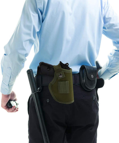 2 Pack Gun Holsters for Concealed Carry, Universal Inside Outside Waistband Holster for Pistols, IWB Belt Holster for Right & Left Hand, Fits Subcompact Compact Full Size Pistols, Black & Green