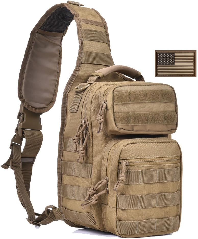 Tactical Sling Bag for Men Military Single Shoulder Backpack Outdoor EDC Range Pack