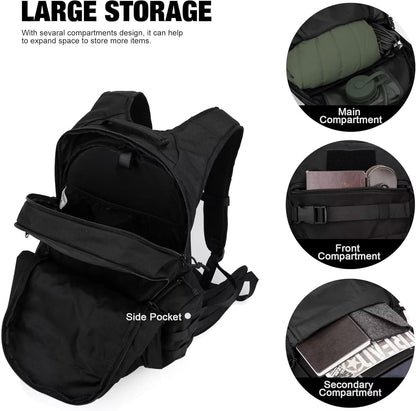 Tactical Molle Backpack for Men- 18L/28L EDC Hiking & Motorcycle Backpack