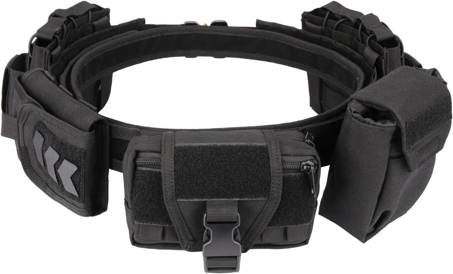 Tactical Battle Belts for Men- Quick Release Trigger Airsoft Belt Heavy Duty Belts with Pouches 7 PCS