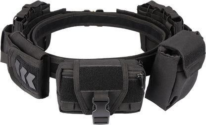 Tactical Battle Belts for Men- Quick Release Trigger Airsoft Belt Heavy Duty Belts with Pouches 7 PCS