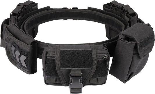 Tactical Battle Belts for Men- Quick Release Trigger Airsoft Belt Heavy Duty Belts with Pouches 7 PCS