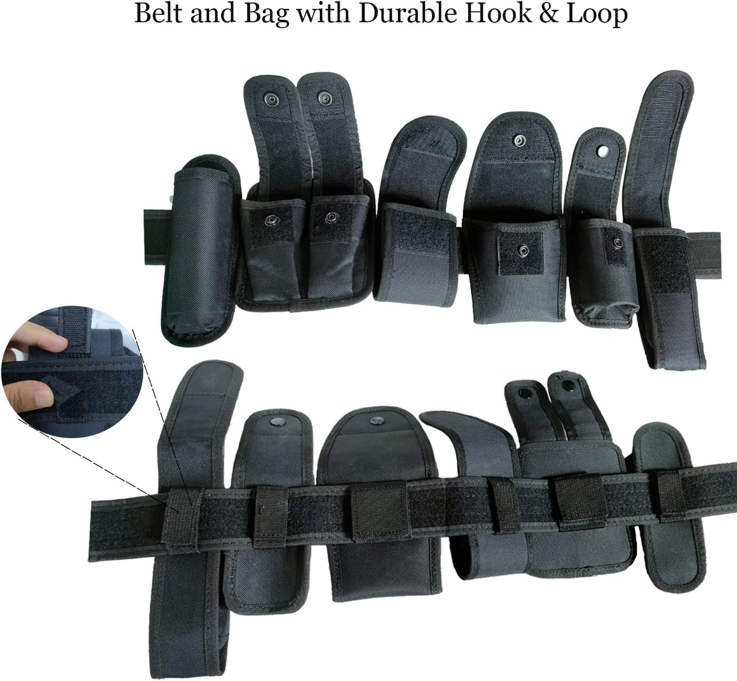 10 in 1 police Tactical belt Security Guard Belt,Versatile Military Modular Equipment System Molded Duty Belt Set for Law Enforcement