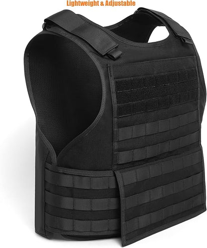 Chaleco de trabajo ligero MOLLE ajustable con peso para entrenamiento para hombres y mujeres 