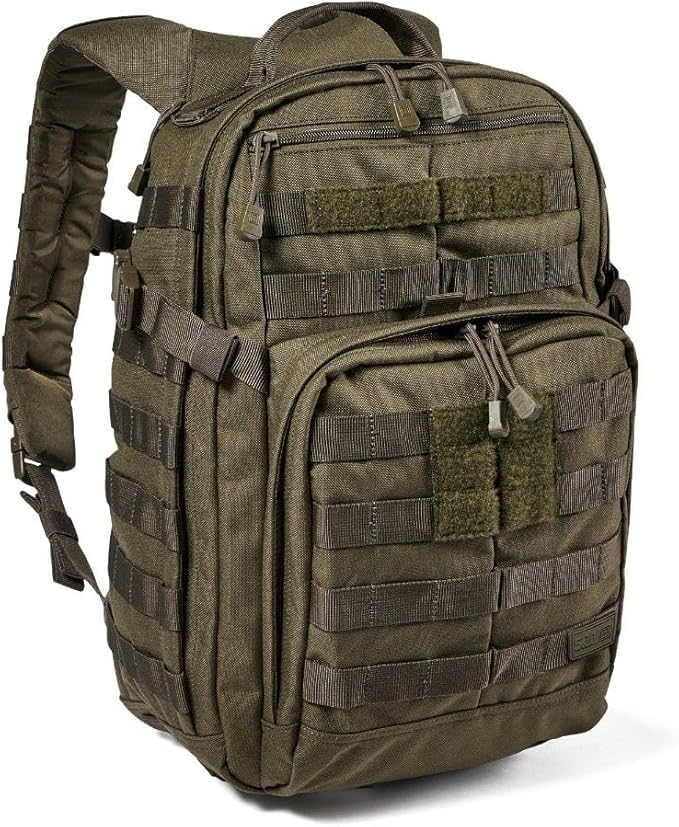 Tactical Backpack, RUSH 12 2.0 Military Survival Molle Backpack with Laptop Compartment, 24L, Style 56561ABR/56562ABR