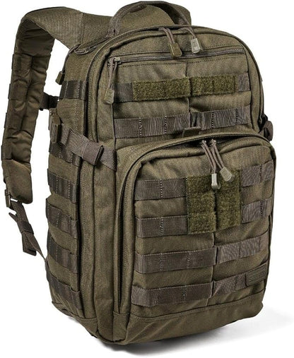 Tactical Backpack, RUSH 12 2.0 Military Survival Molle Backpack with Laptop Compartment, 24L, Style 56561ABR/56562ABR