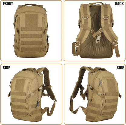 Small Tactical Backpack Military Daypack 12L Molle Bag Rucksack Army Daypack for Outdoor,Hiking,Camping,Travel