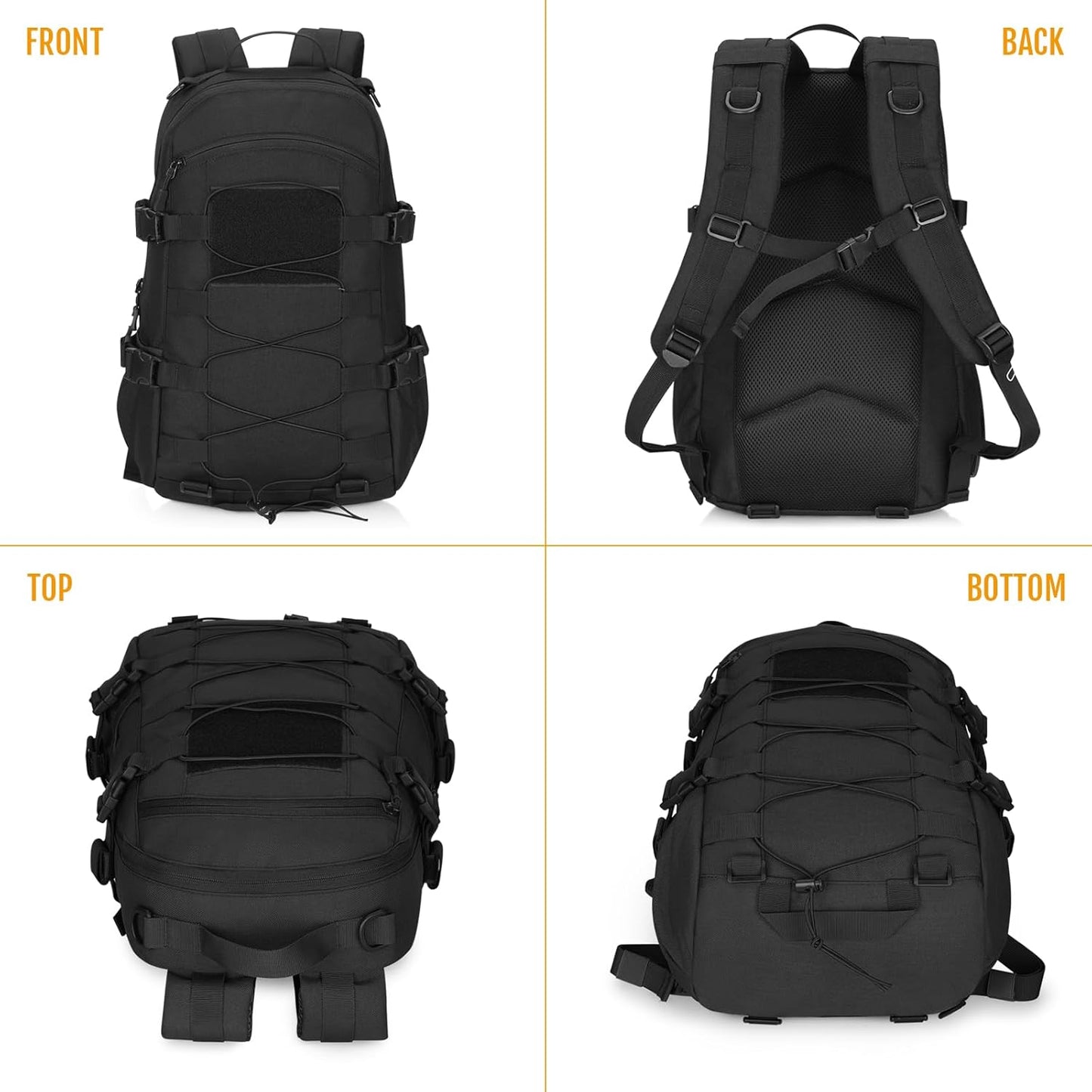 25L Tactical Backpack Military Backpack MOLLE Bag Outdoor Hunting Rucksack Gear Assault Travel Daily Pack Bag