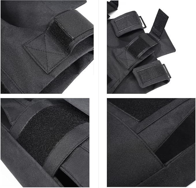 Chaleco táctico para exteriores, chaleco protector de entrenamiento ajustable para exteriores, adecuado para equipos de chaleco de movimiento ligero. 