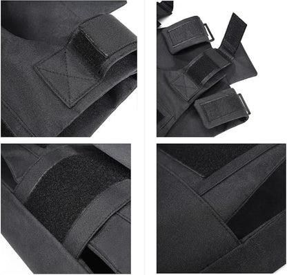 Chaleco táctico para exteriores, chaleco protector de entrenamiento ajustable para exteriores, adecuado para equipos de chaleco de movimiento ligero. 