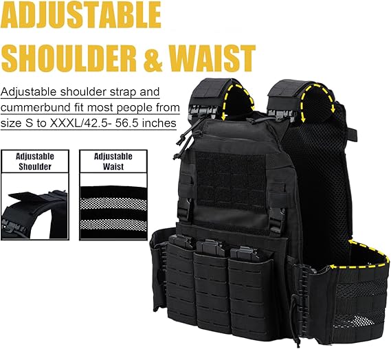 Chalecos lastrados tácticos para deportes y fitness, para senderismo al aire libre para hombres y mujeres. 