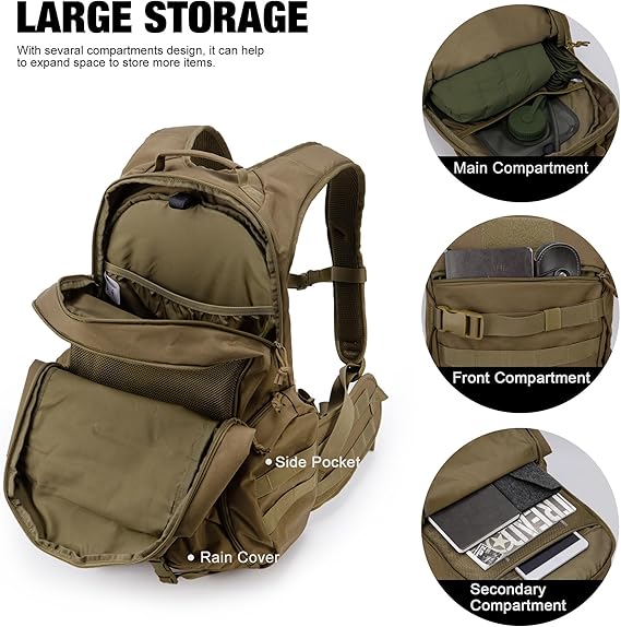 28L/35L Tactical Backpacks Molle Hiking daypacks for Camping Hiking Military Traveling Motorcycle