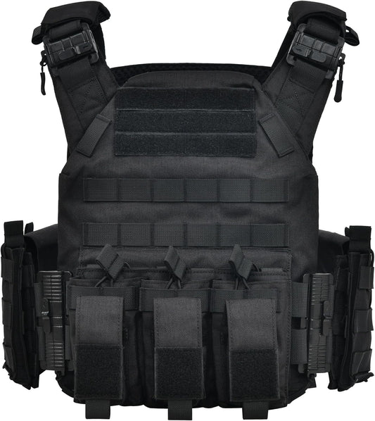 Chaleco táctico - Chaleco ligero modular 3D transpirable de liberación rápida para airsoft, equipo táctico ajustable para entrenamiento 